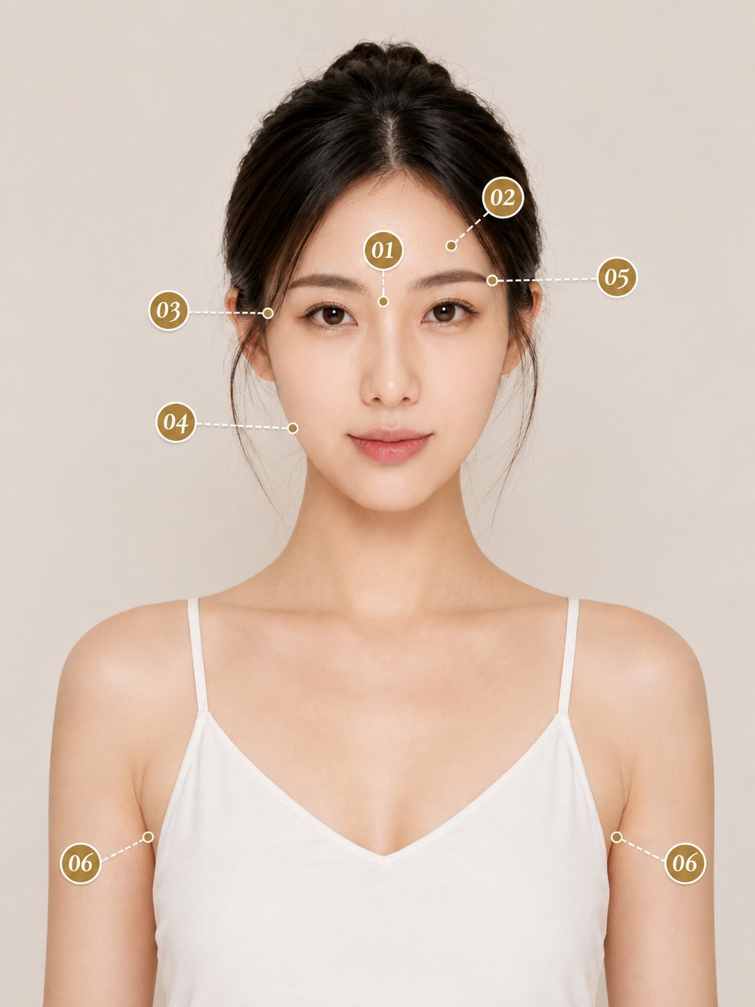 BOTOX® 適用治療部位示意