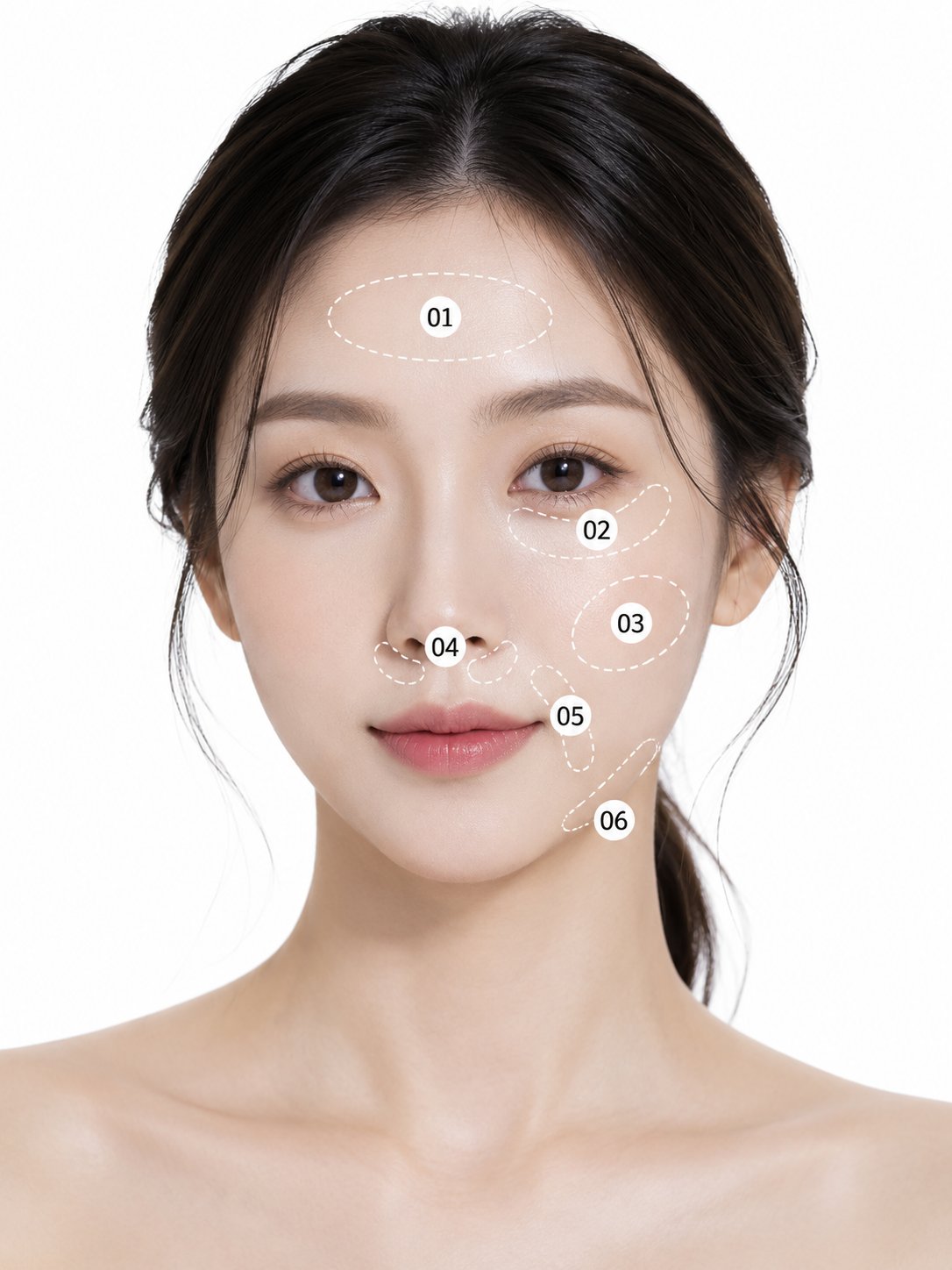 Rejuran 適用部位示意