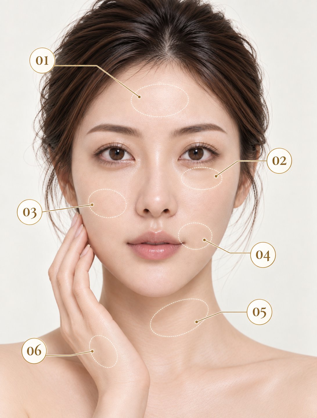 skinboosters 注射部位示意