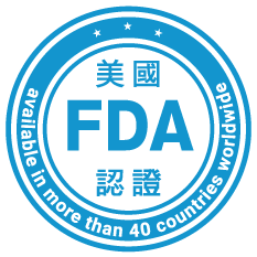 FDA 認證 — available in more than 40 countries worldwide